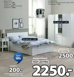 JYSK NORDBY sengebord tilbud