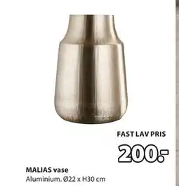 JYSK MALIAS vase tilbud
