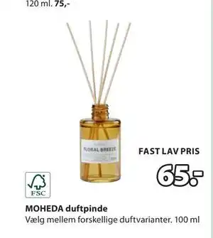 JYSK MOHEDA duftpinde tilbud