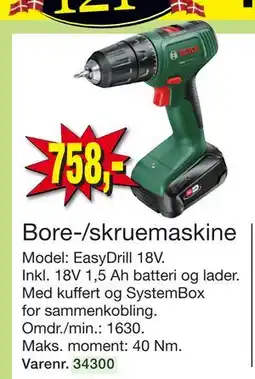 Harald Nyborg Bore-/skruemaskine tilbud