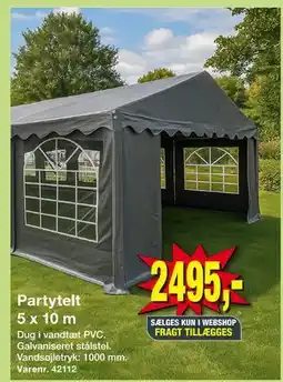 Harald Nyborg Partytelt 5 x 10 m tilbud