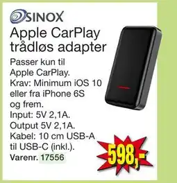 Harald Nyborg Apple CarPlay trådløs adapter tilbud