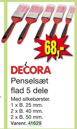 Harald Nyborg Penselsæt flad 5 dele tilbud