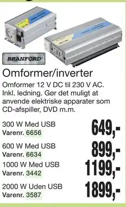 Harald Nyborg Omformer/inverter tilbud