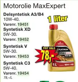 Harald Nyborg Motorolie MaxExpert tilbud