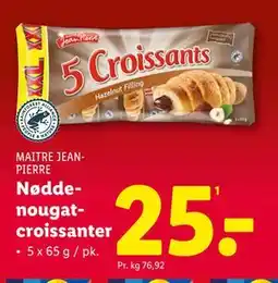 Lidl Nøddenougatcroissanter tilbud