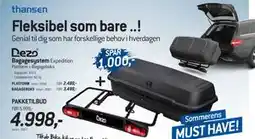 Thansen Bagagesystem tilbud