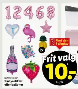Lidl Partyartikler eller balloner tilbud