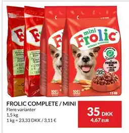 Nielsen's Discount FROLIC COMPLETE / MINI tilbud