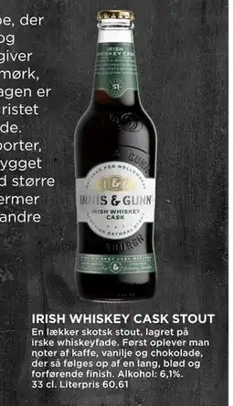MENY IRISH WHISKEY CASK STOUT tilbud