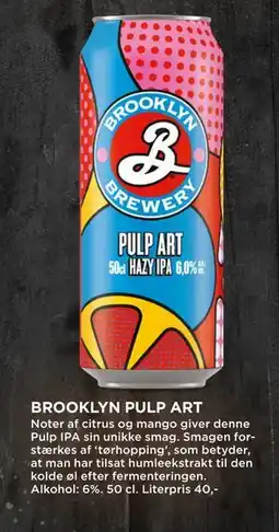 MENY BROOKLYN PULP ART tilbud