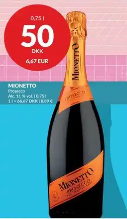 Nielsen's Discount MIONETTO Prosecco tilbud