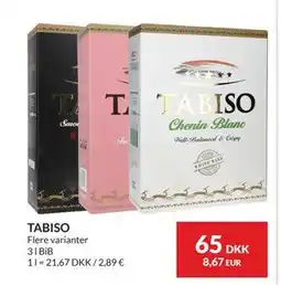 Nielsen's Discount TABISO tilbud