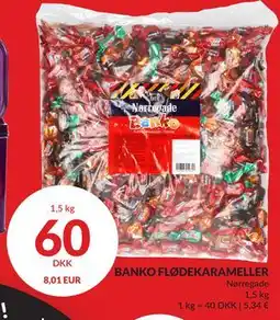 Nielsen's Discount BANKO FLØDEKARAMELLER tilbud