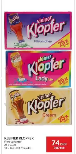 Nielsen's Discount KLEINER KLOPFER tilbud