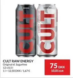 Nielsen's Discount CULT RAW ENERGY tilbud