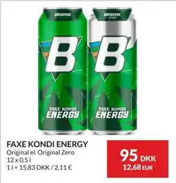 Nielsen's Discount FAXE KONDI ENERGY tilbud