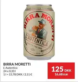 Nielsen's Discount BIRRA MORETTI tilbud