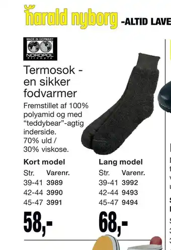 Termosok - en sikker fodvarmer