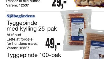 Harald Nyborg Tyggepinde med kylling 25-pak tilbud