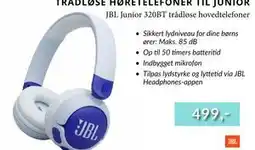 CBC JBL Junior 320BT trådløse hovedtelefoner tilbud
