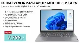 CBC Lenovo IdeaPad 5 Hybrid 2-i-1 14 bærbar PC tilbud