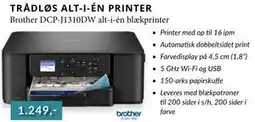 CBC Brother DCP-J1310DW alt-i-én blækprinter tilbud