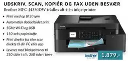 CBC Brother MFC-J4350DW trådløs alt-i-én inkjetprinter tilbud