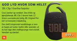CBC JBL Clip 5 bærbar højtaler tilbud