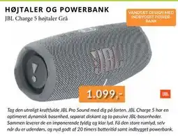 CBC JBL Charge 5 højtaler Grå tilbud