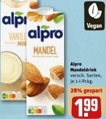 REWE DE Alpro Mandeldrink tilbud