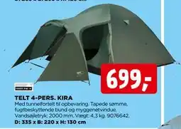 jem & fix TELT 4-PERS. KIRA tilbud