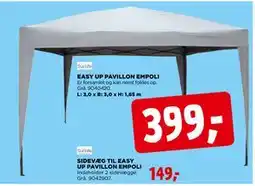 jem & fix SIDEVÆG TIL EASY UP PAVILLON EMPOLI tilbud