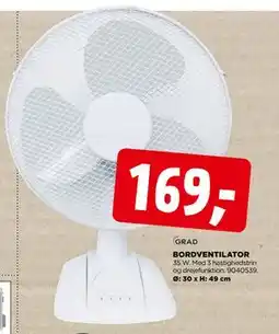 jem & fix BORDVENTILATOR tilbud