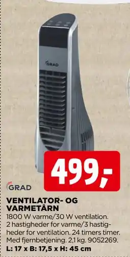 jem & fix VENTILATOR- OG VARMETÅRN tilbud