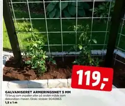 jem & fix GALVANISERET ARMERINGSNET 5 MM tilbud