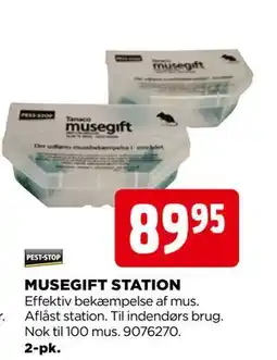 jem & fix MUSEGIFT STATION tilbud