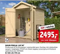 jem & fix SKUR FREJA 1,97 M² tilbud