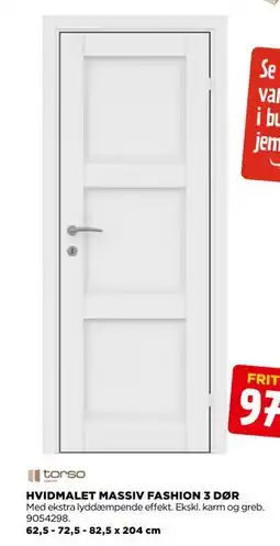 jem & fix HVIDMALET MASSIV FASHION 3 DØR tilbud