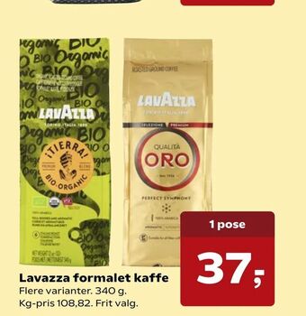 Kvickly Lavazza formalet kaffe tilbud