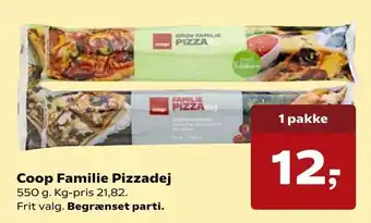 Kvickly Coop Familie Pizzadej tilbud
