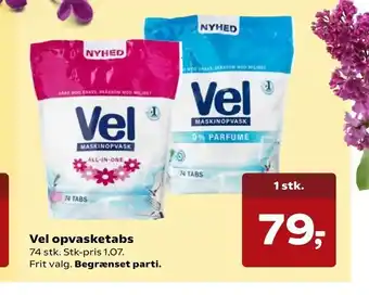 Kvickly Vel opvasketabs tilbud