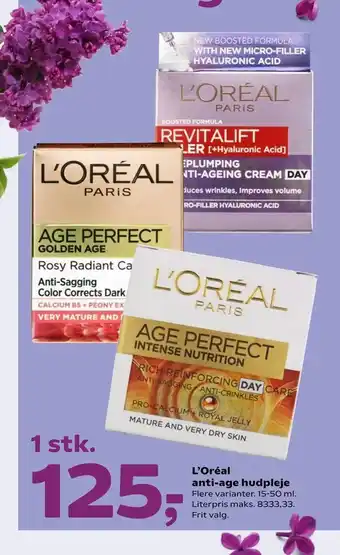 Kvickly L'Oréal anti-age hudpleje tilbud