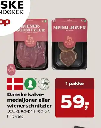 Danske kalvemedaljoner eller wienerschnitzler