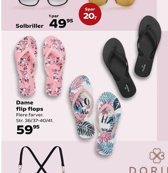 Kvickly Dame flip flops tilbud