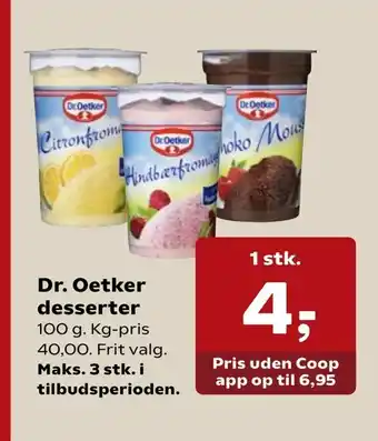 Kvickly Dr. Oetker desserter tilbud