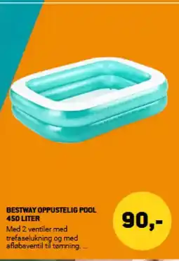 XL-BYG BESTWAY OPPUSTELIG POOL 450 LITER tilbud