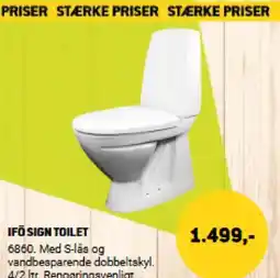 XL-BYG IFÖ SIGN TOILET tilbud