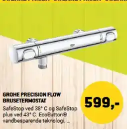 XL-BYG GROHE PRECISION FLOW BRUSETERMOSTAT tilbud