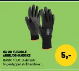 XL-BYG OX-ON FLEXIBLE ARBEJDSHANDSKE tilbud